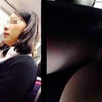 【盗撮動画】通勤電車内で顔と一緒にパンチラも撮られてオカズ編集されてる杜の都のＯＬさん♪