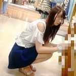 【盗撮動画】スタイル抜群なショップ店員さんのパンチラはとにかくヌキどころ満載ですた♪